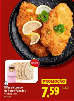 Lidl Bifes do Lombo de Porco Panados promoção