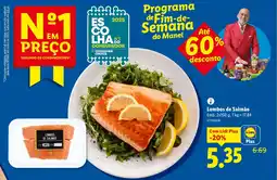 Lidl Lombos de Salmão promoção
