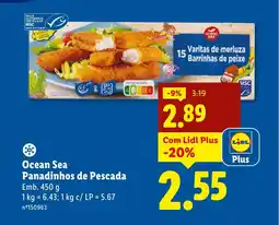 Lidl Ocean Sea Panadinhos de Pescada promoção