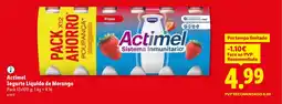 Lidl Actimel Iogurte Líquido de Morango promoção
