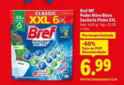 Lidl Bref WC Poder Ativo Bloco Sanitário Pinho XXL promoção