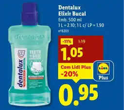 Lidl Dentalux Elixir Bucal promoção