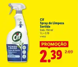 Lidl Cif Spray de Limpeza Sortido promoção