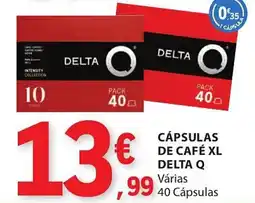 E.Leclerc Cápsulas de café xl delta q várias promoção