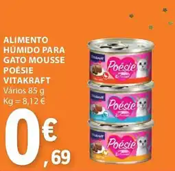 E.Leclerc Alimento húmido para gato mousse poésie vitakraft vários promoção