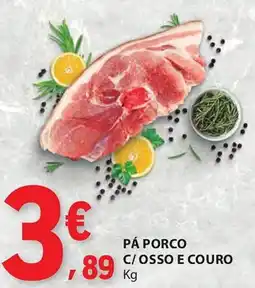 E.Leclerc Pá porco c/osso e couro promoção