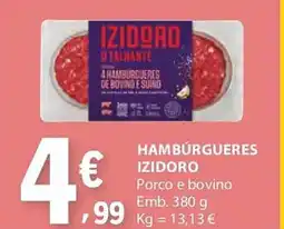 E.Leclerc Hamburgueres izidoro promoção