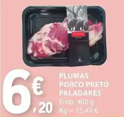 E.Leclerc Plumas porco preto paladares promoção