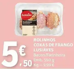 E.Leclerc Rolinhos coxas de frango lusiaves promoção