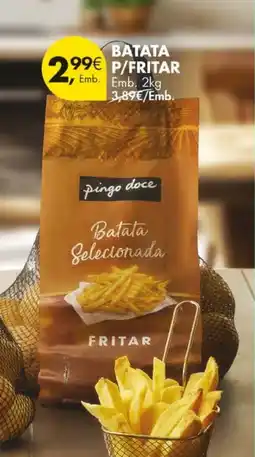 Pingo Doce Batat p/fritar promoção