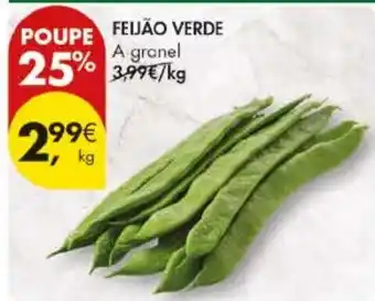 Feijão verde a granel