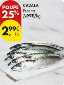 Pingo Doce Cavala fresca promoção