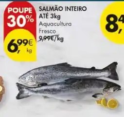 Pingo Doce Salmão inteiro até 3kg promoção