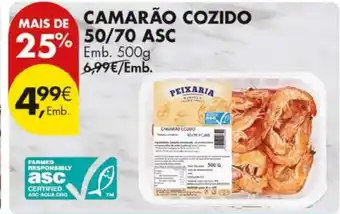 Camarão cozido 50/70 ASC