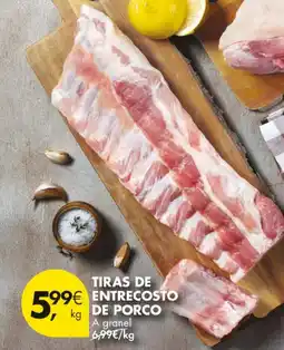 Pingo Doce Tiras de entrecosto de porco promoção