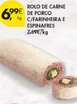 Pingo Doce Rolo de carne de porco c/farinheira e espinafres promoção
