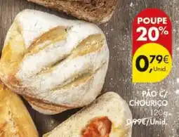 Pingo Doce Pão ca chourico promoção