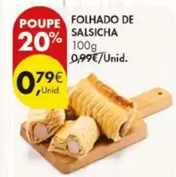 Pingo Doce Folhado de salsicha promoção