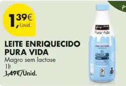 Pingo Doce Leite enriquecido pura vida promoção