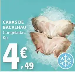 E.Leclerc Caras de bacalhau congeladas promoção