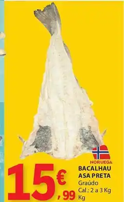 E.Leclerc Noruega bacalhau asa preta promoção