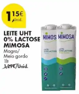 Pingo Doce LEITE UHT 0% LACTOSE MIMOS MIMOSA promoção