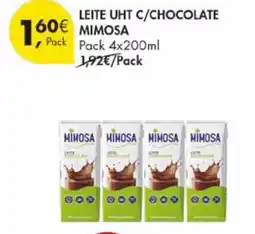 Pingo Doce Leite uht c/chocolate mimosa promoção