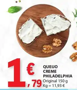 E.Leclerc Queijo creme philadelphia promoção