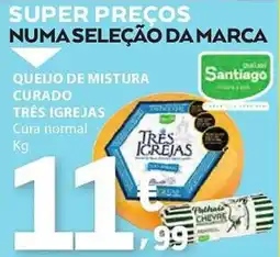 E.Leclerc Queijo de mistura curado três igrejas promoção