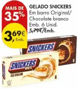 Pingo Doce Gelado snickers promoção