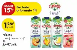 Pingo Doce Nectar compal promoção