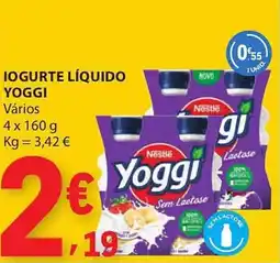 E.Leclerc Iogurte líquido yoggi promoção