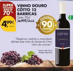 Pingo Doce Vinho douro côtto 12 barricas promoção
