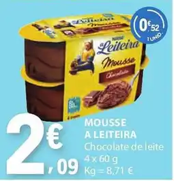E.Leclerc Mousse a leiteira promoção