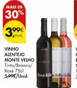 Pingo Doce Vinho alentejo monte velho promoção
