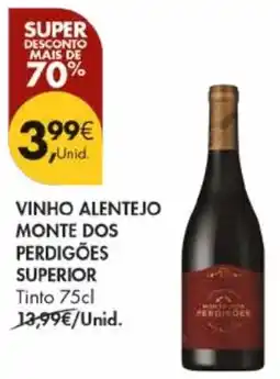 Pingo Doce Vinho alentejo monte dos perdigões superior promoção
