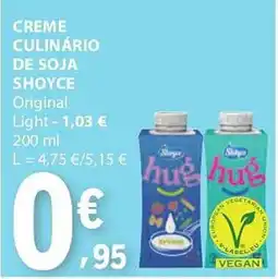 E.Leclerc Creme culinário de soja shoyce promoção