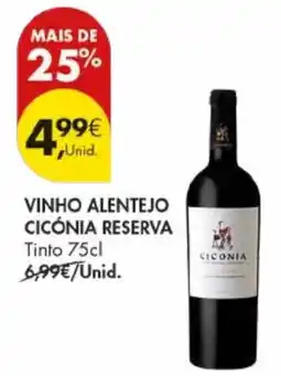 Pingo Doce Vinho alentejo cicónia reserva promoção