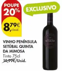 Pingo Doce Vinho península setúbal quinta da mimosa tinto promoção