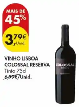Pingo Doce Vinho lisboa colossal reserva promoção