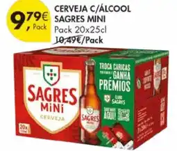 Pingo Doce Cerveja c/álcool sagres mini promoção
