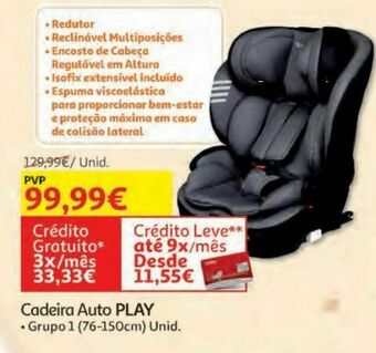 Auchan Cadeira para auto promoção
