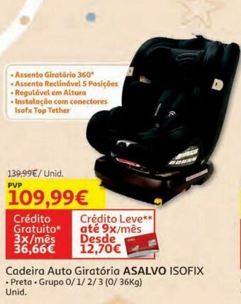 Auchan Cadeira para auto promoção