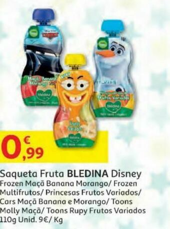 Auchan Polpa de frutas promoção