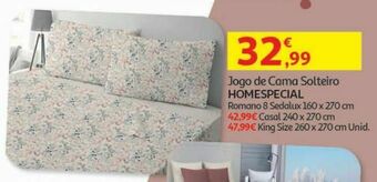 Auchan Jogo cama solteiro homespecial promoção