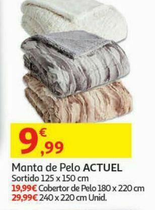 Auchan Manta de pelo actuel promoção