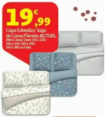 Auchan Capa edredão flanela actuel promoção