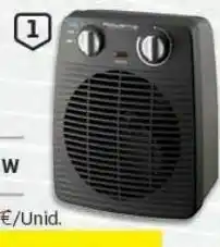 Auchan Termoventilador rowenta:cinzento escuro compact power so2210f0 2000w -termóstato regulável - funçao ventilador promoção