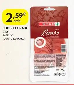 Spar Lombo curado spar fatiado promoção
