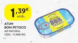 Spar Atum bom petisco ao natural promoção